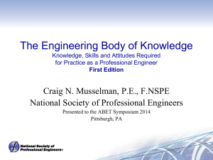 EBOK For ABET - National Society of Professional Engineers