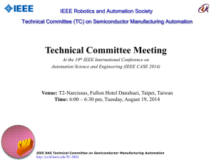 TC Meeting (during IEEE CASE 2014)