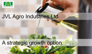 refined oil - JVL Agro Industries Limited.