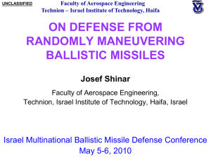 On Defense from Randomly Maneuvering Ballistic Missiles.