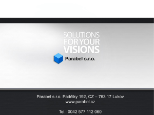 Parabel Presentation 2013 / 08