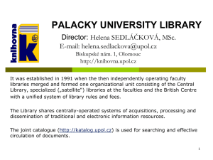 palacky university library
