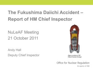 Presentation, Dr Andy Hall, ONR, Fukushima – the