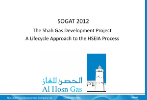 Shah Gas Development Project Presentation on