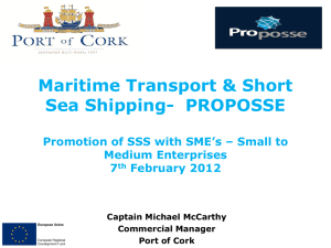 Maritime Transport & Short Sea Shipping PROPOSSE project