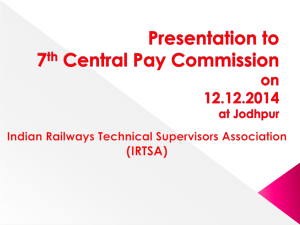Presentation to 7th Central Pay Commission