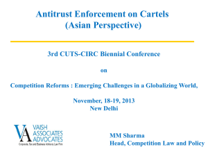 Antitrust Enforcement on Cartels (Asian Perspective