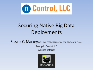 Securing Native Big Data Deployments