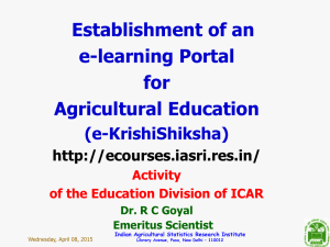 National Information System on Agricultural Education