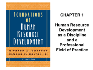 Swanson, R. A. & Holton, E. F. (2009). Foundations of Human