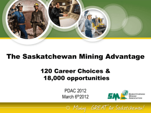 sma-careers-presentation - Saskatchewan Mining Association