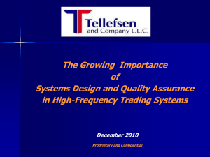High Frequency Trading Systems Design and Testing
