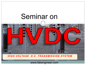 HVDC(high voltage DC)