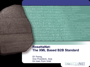 XML Day – Development of RosettaNet Standard