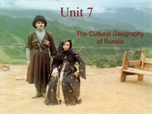 Unit 7 Russia Culture