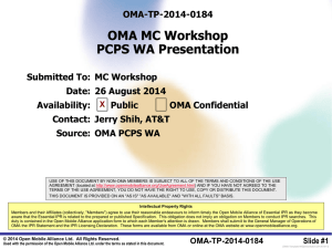 OMA-…DocumentName OMA Device WG Context, Rationale