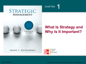 1 What Is Strategy and Why Is It Important?