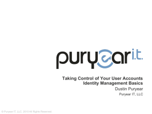 The Evolution of Identity Management and It`s