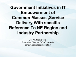 Government Initiatives in IT Empowerment of Masses
