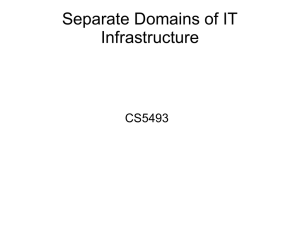 Separate Domains of IT Infrastructure