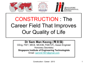 ENGINEERING : The Career Field That Improves Our Quality