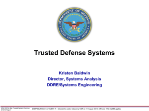 Trusted Systems - National Defense Industrial Association