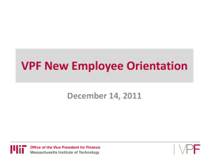 VPF New Employee Orientation