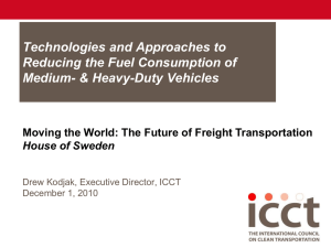 icct - Reducing Fuel Consumption