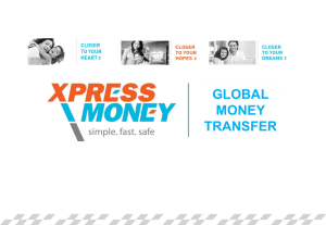 Presentation of the Xpress Money Services Ltd company