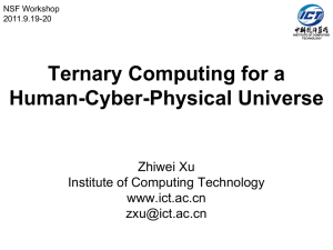 Ternary Computing for a Human-Cyber