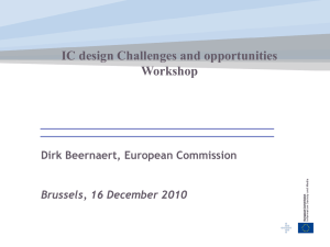 IC design Challenges and opportunities Workshop - CORDIS