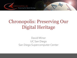 Chronopolis Digital Preservation Network - The Library