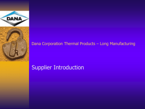 Dana Corporation Thermal Products – Long Manufacturing