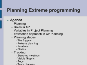 Planning Xtreme Programming
