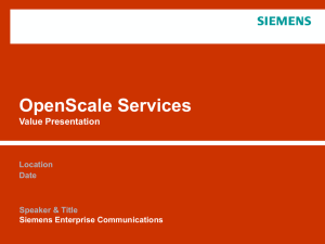 OpenScale Services_General overview 022609