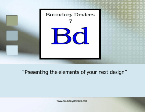 Watters Assc & Boundary Device PowerPoint.