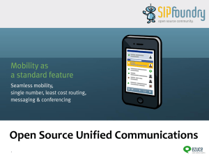 Open Source Unified Communications The