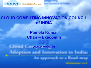 Innovation Council on CLOUD COMPUTING