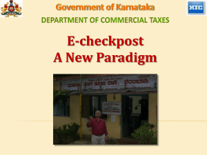 E-checkpost A new paradigm