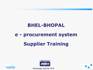 E-procurement Presentation