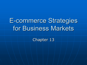 E-commerce Strategies for Business Markets