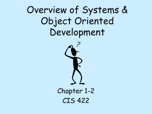 Overview of OO Systems Development