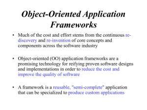 Object-Oriented Application Frameworks