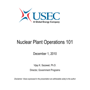 Nuclear Plant Operations