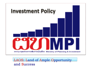 Foreign Direct Investment Policy