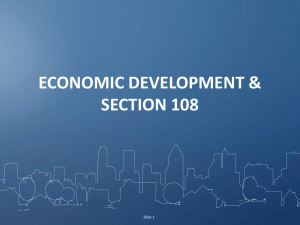 Economic Development 101 - National Community Development