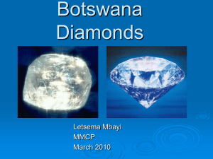 Diamonds in Botswana