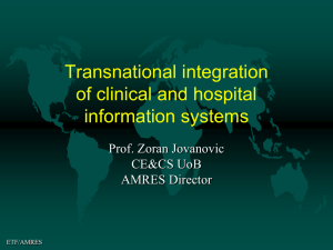 Transnational integration of clinical and hospital information systems
