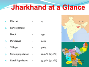 Jharkhand at a Glance - Department of Industry, Jharkhand