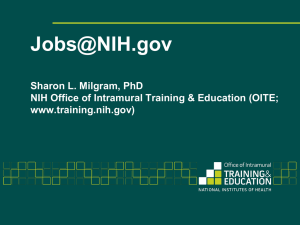 Opportunities at NIH Slides